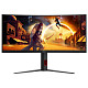Монітор AOC 34" CU34G4Z, WQHD, Fast VA, вигн., 240Гц, 2хHDMI, DP, USB-hub, HAS