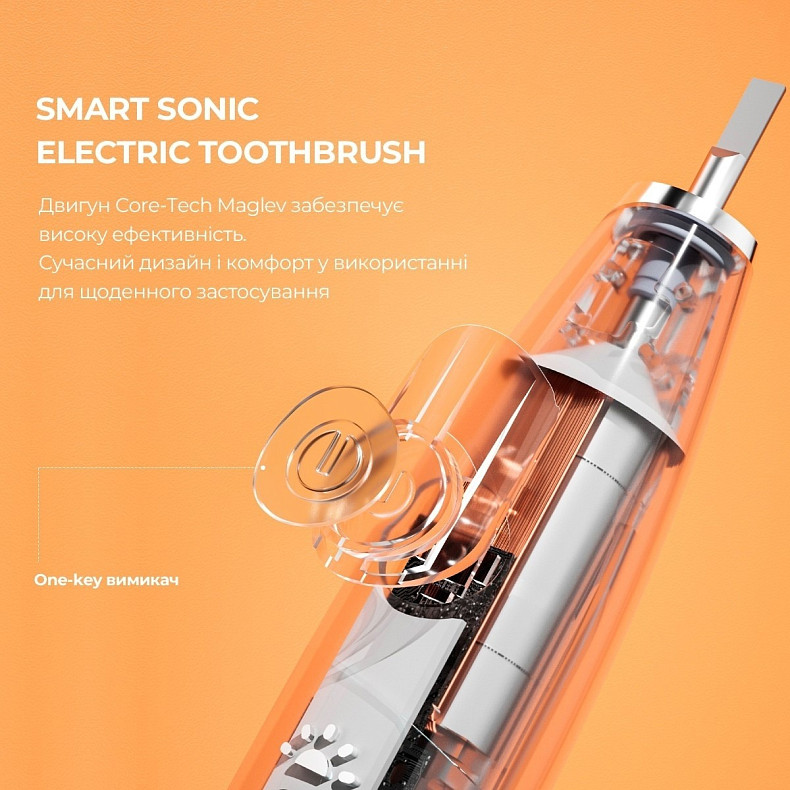 Электрическая зубная щетка Oclean Flow S Sonic White - белая