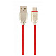 Кабель Cablexpert (CC-USB2R-AMCM-1M-R) USB 2.0 A - USB Type-C, 2.1А, премиум, 1м, красный