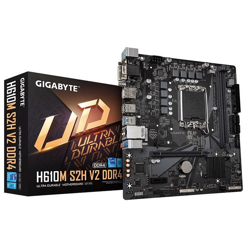 Материнська плата GIGABYTE H610M S2H V2 DDR4 s1700 H610 2xDDR4 M.2 HDMI mATX