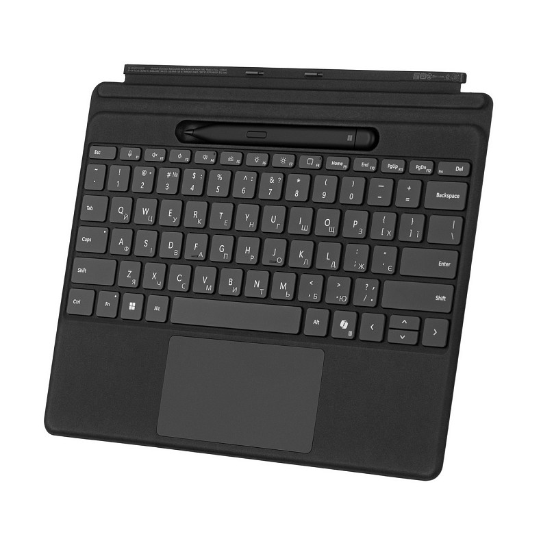 Клавиатура со стилусом для планшетов Microsoft Surface Pro 8 - 11, UKR/ENG, черная