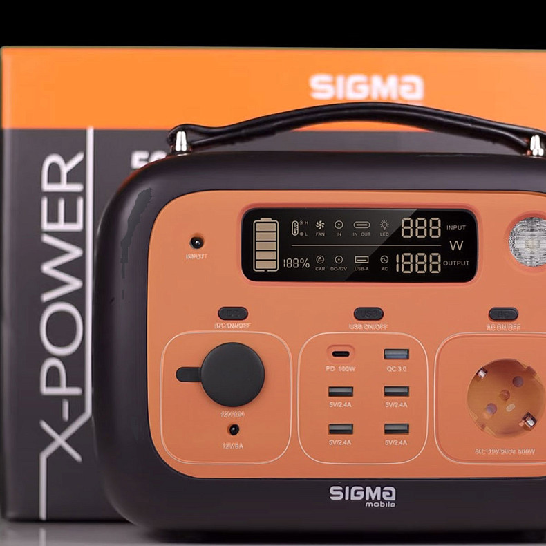 Зарядная станция Sigma mobile X-Power SI140APS Black-Orange (4827798424520)