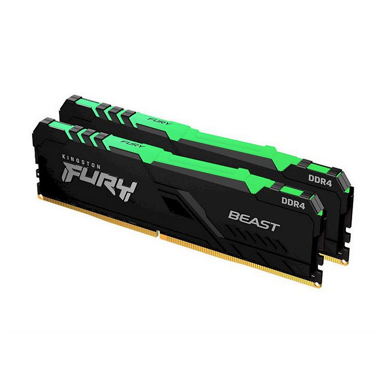 ОЗУ DDR4 2x8GB/3600 Kingston Fury Beast RGB (KF436C17BB2AK2/16)