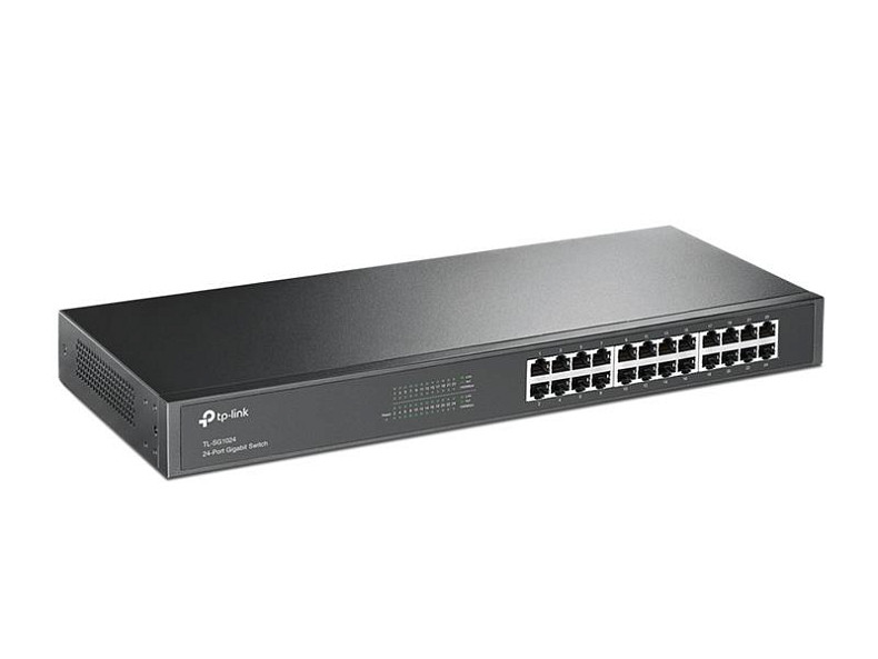 Коммутатор TP-LINK TL-SG1024 (24х10/100/1000 Мбит, металл, монтаж в стойку)