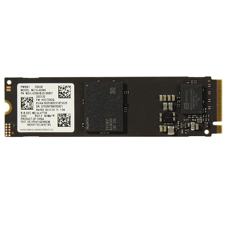 SSD диск Samsung 256GB M.2 PCIe 3.0 x4 TLC (MZVL4256HBJD-00BH1)