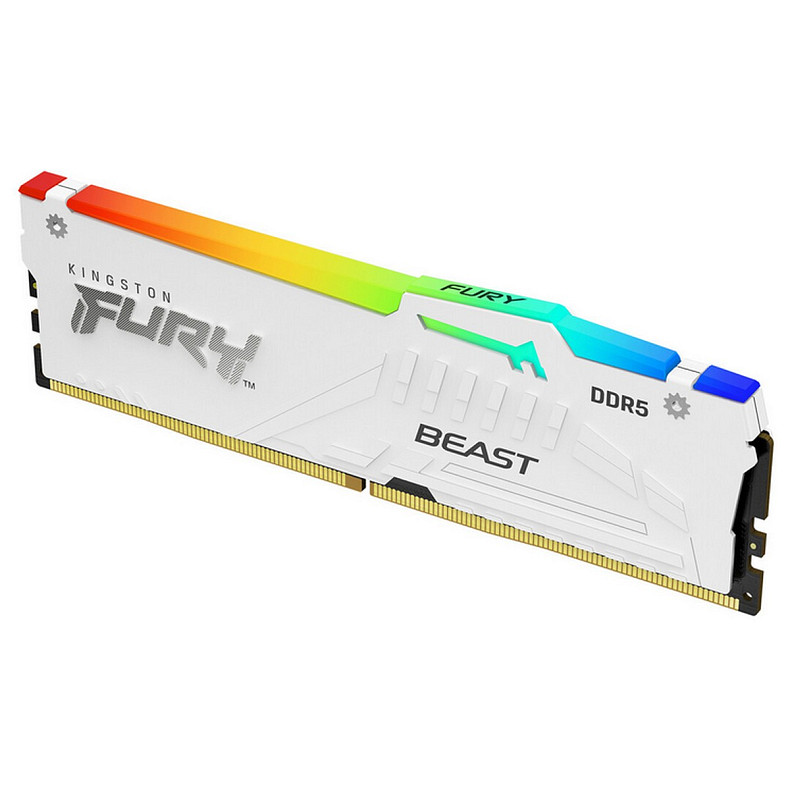 Модуль памяти DDR5 16GB/5200 Kingston Fury Beast White RGB (KF552C36BWEA-16)