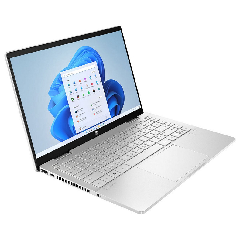 Ноутбук HP Pavilion x360 14-ek2015ua 14"FHD IPS Ts,300n/Core5-120U(4.6)/16Gb/SSD512Gb/Intl Gr/DOS/Сріблястий