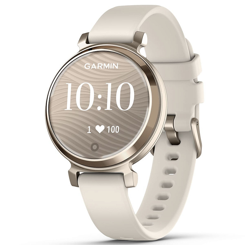 Спортивные часы GARMIN Lily 2 Active Lunar Gold with Bone Silicone