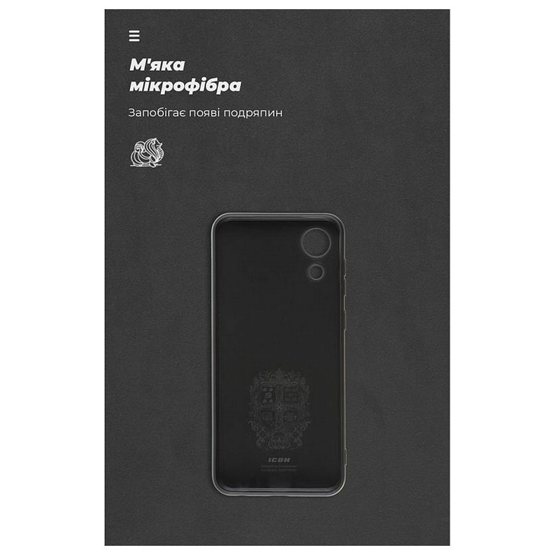 Чохол-накладка Armorstandart Icon для Samsung Galaxy A03 Core SM-A032 Black (ARM60878)