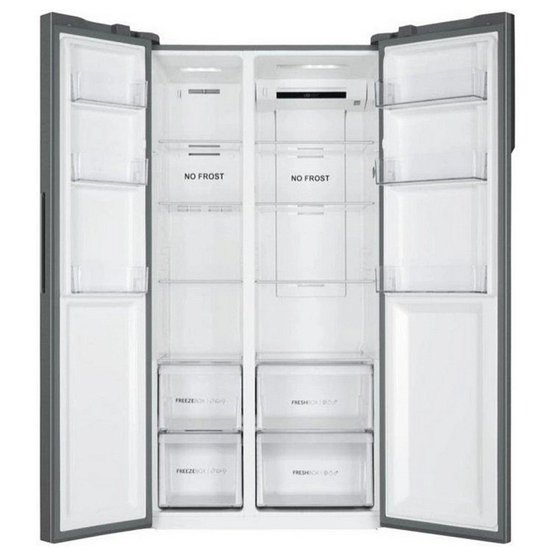 Холодильник Haier SBS, 177.5x90.8х64.7, холод.відд.-337л, мороз.відд.-177л, 2дв., А++, NF, інв., дис