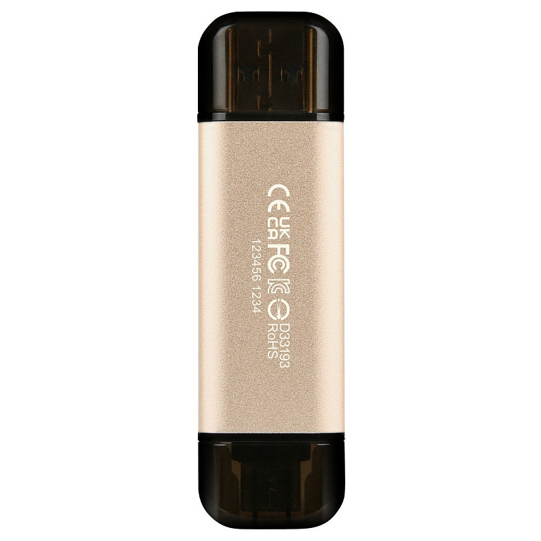 Накопичувач Transcend 128GB USB 3.2 Type-A + Type-C JetFlash 930 Black R420/W400MB/s