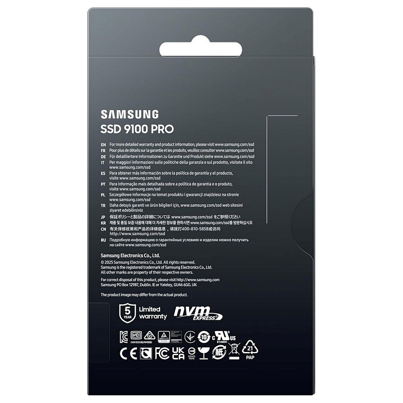 Накопитель SSD Samsung 9100PRO M.2 4TB PCIe 5.0