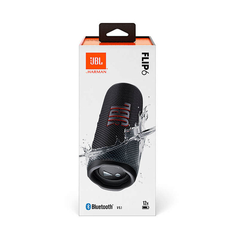 Акустика JBL Flip 6 Black (JBLFLIP6BLKEU)