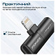 Адаптер Promate Lightning - 2хLightning (M/F) iHinge Black (ihinge-lt.black)