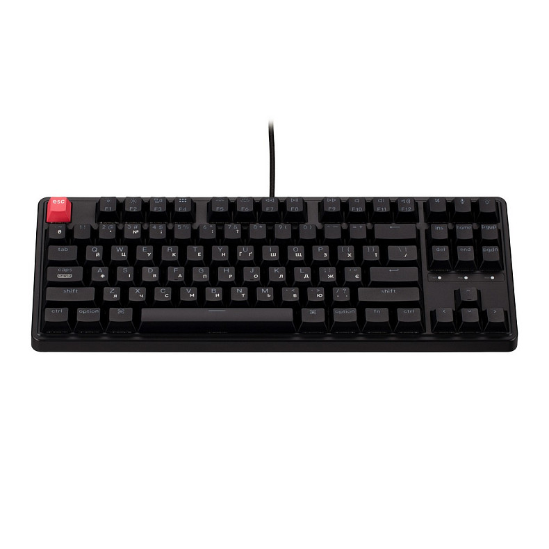 Клавиатура механическая Keychron C3 Pro V2 87Key, K pro Brown, USB-A, QMK, Hot-swap, 8K, EN/UKR, RGB, чо