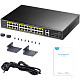 Коммутатор Cudy GS1026PS2, 24-Gigabit PoE+ Switch with 2 Uplink Gig Ports and 2 Gig SFP Slots 300W