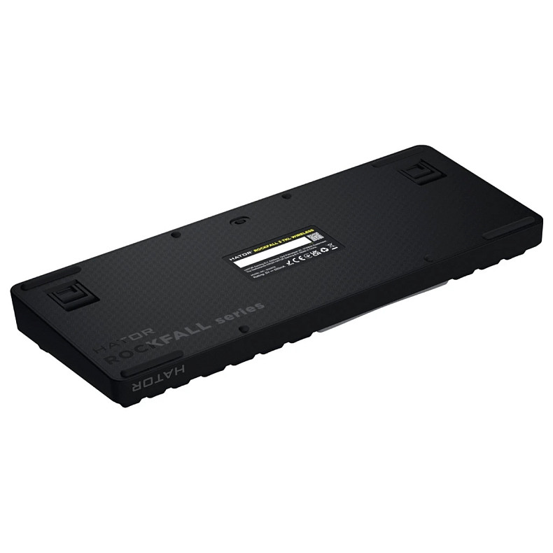 Клавіатура HATOR Rockfall 3 Mecha TKL wireless orange (HTK850EU) black, UK-ISO, QMK/VIA