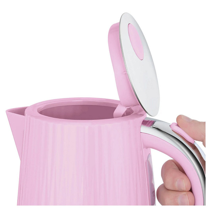 Електрочайник Russell Hobbs Eden, 1.7л, нержавіюча сталь, пластик, малиновий