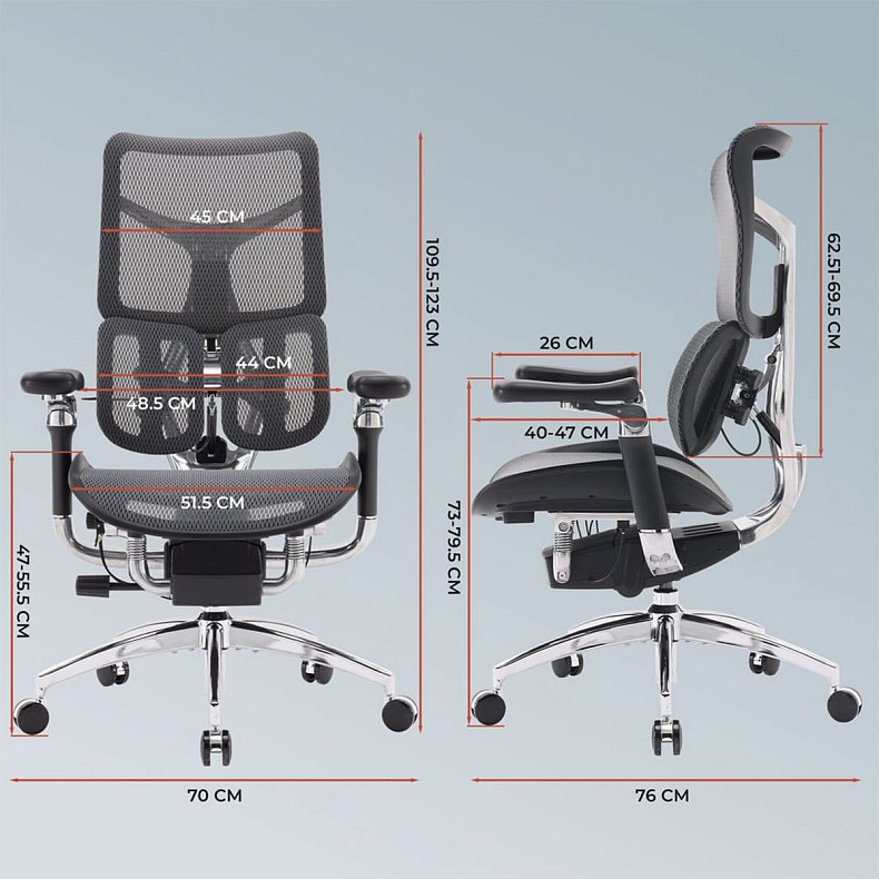 Офисное кресло Sihoo DORO S300 Mesh Dark Grey