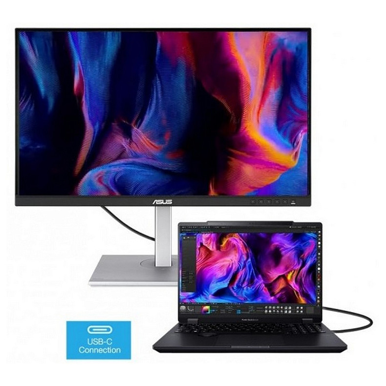 Монитор Asus 27" ProArt PA278CGV 2xHDMI, DP, USB-C, 4xUSB, MM, IPS, 2560x1440, 144Hz, 5ms