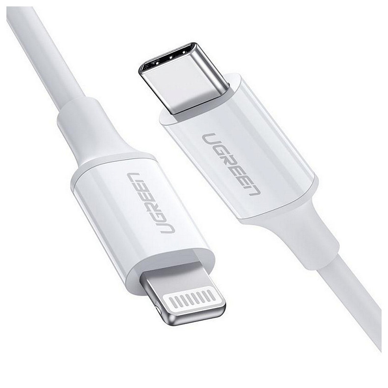 Кабель Ugreen US171 USB-C - Lightning, 1.5м, White (60748)