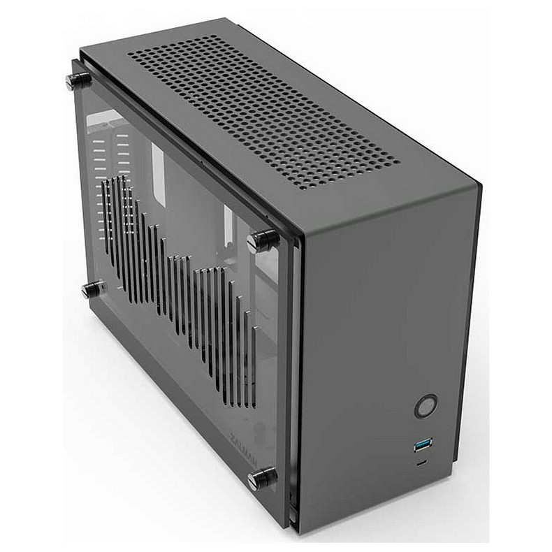 Корпус Zalman M2 Mini, без БП, 1xUSB3.0, 1xUSB Type-C, 1x80mm Black fan, Acryl Dual-Side Panel