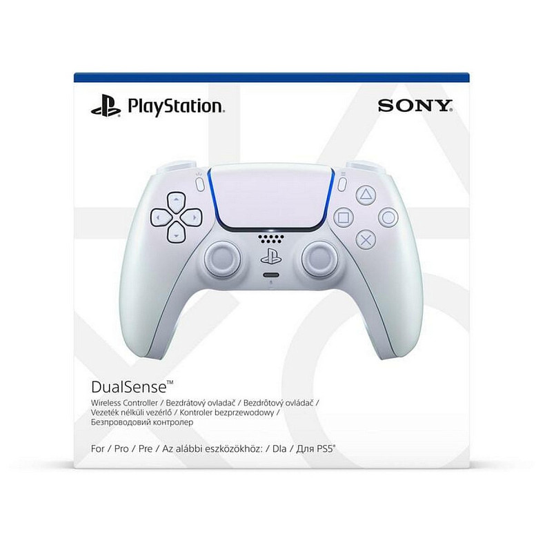 Геймпад беспроводной Sony PlayStation 5 DualSense Chrome Pearl (1000044446)