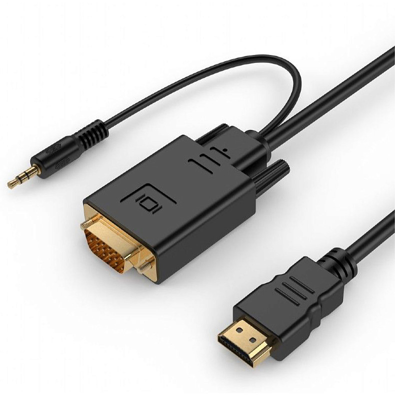 Кабель HDMI на VGA и стерео-аудио, 5 м