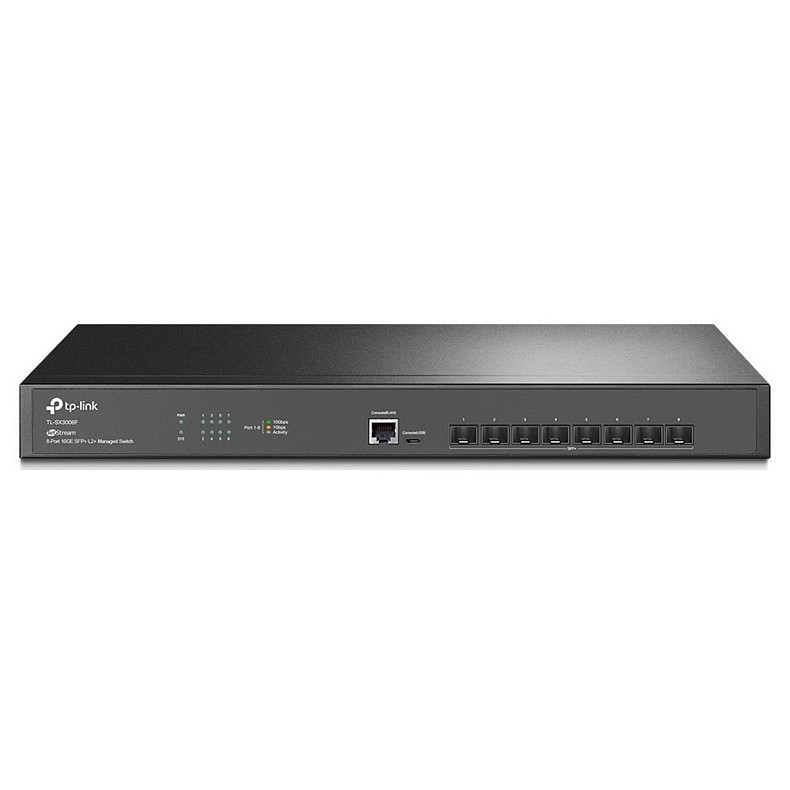 Коммутатор TP-LINK SX3008F 8xSFP+, управляемый L2