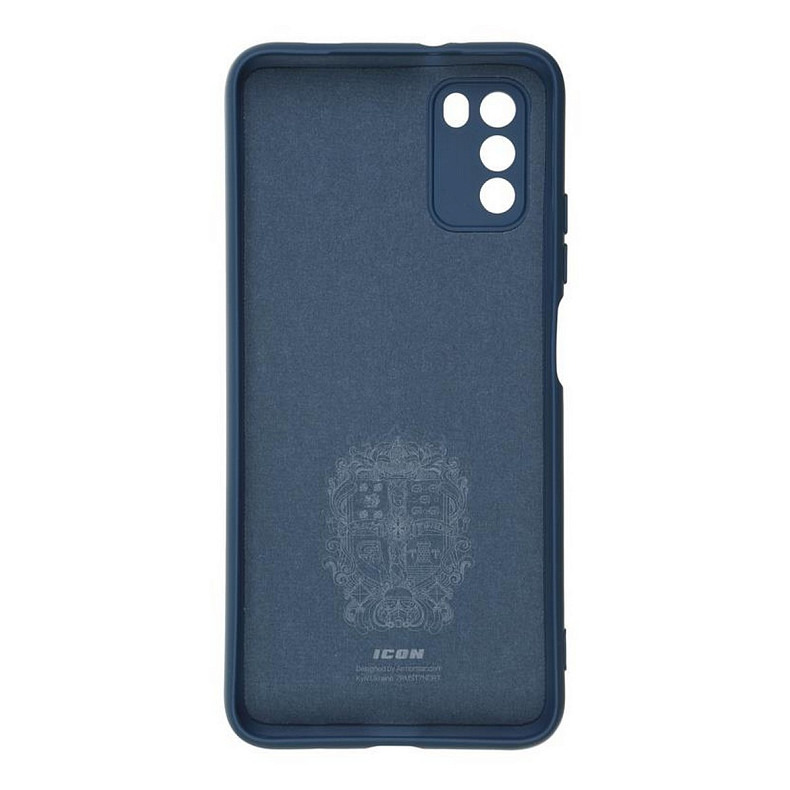 Чохол-накладка Armorstandart Icon для Xiaomi Poco M3 Camera cover Dark Blue (ARM58549)