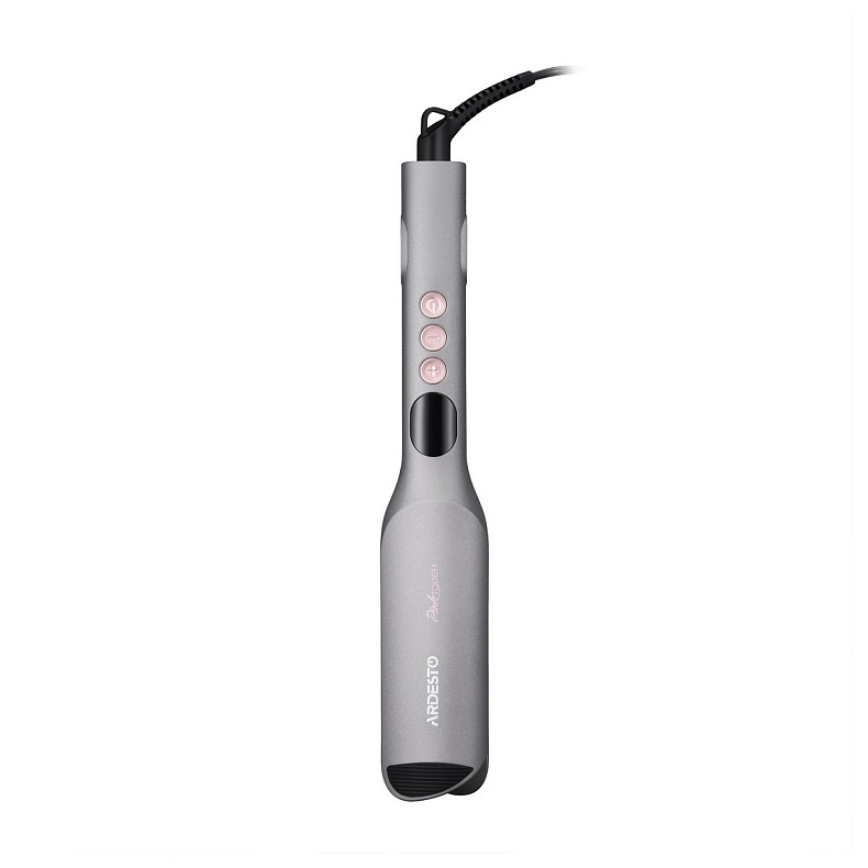 Плойка для завивки волос Ardesto Pink Touch, 55Вт, 100-200C, керамика, серый+розовый