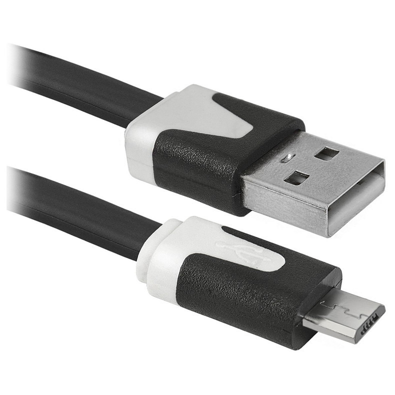 Кабель USB AM-micro BM, 1.0 м, USB08-03T черный Defender