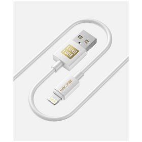 Кабель Luxe Cube USB-Lightning, 3А, 1м, белый (7775557575228)