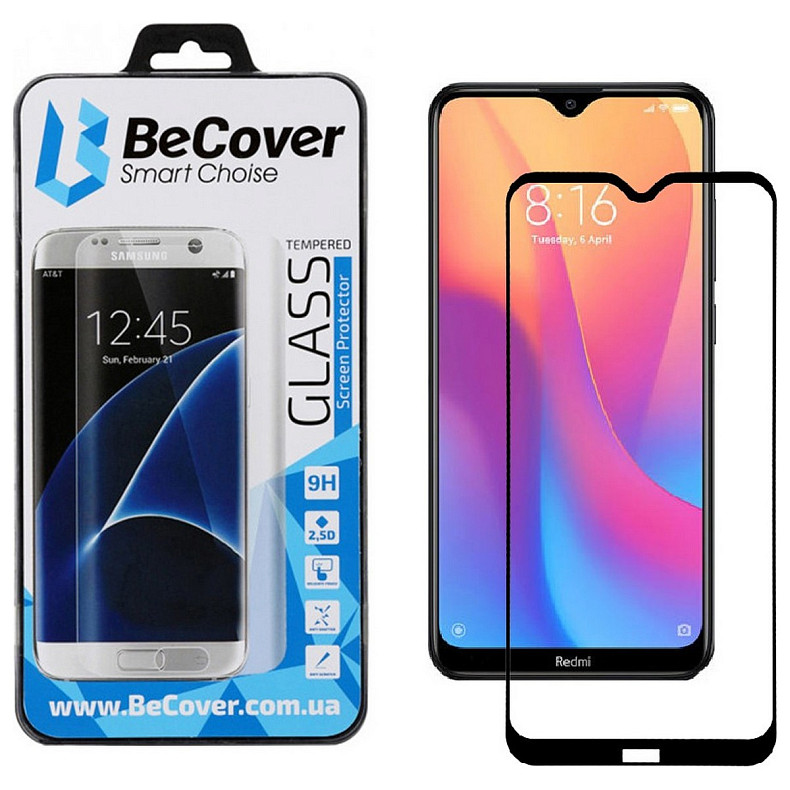 Защитное стекло BeCover для Xiaomi Redmi 8A Black (704160)