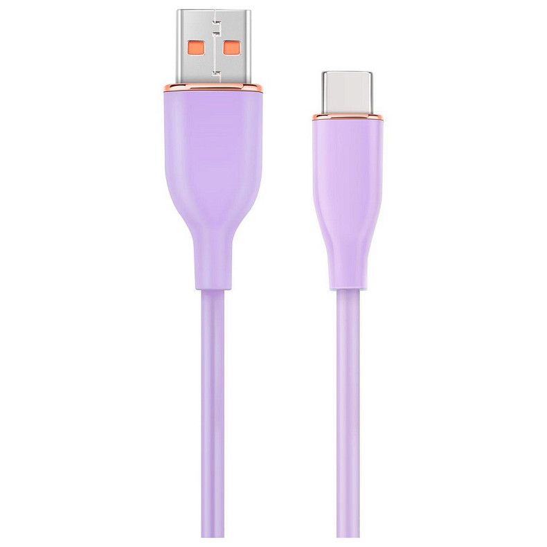 Кабель Cablexpert USB - USB Type-C (M/M), 2.1A, 1.5м, Purple (CC-USB2S-AMCM-1.5M-P)