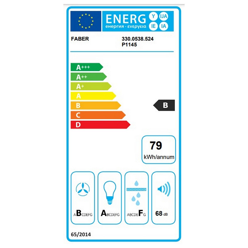 Вытяжка Faber наклонная, 55см, 1219м3ч, Steelmax Ev8 Led Bk A55, черный+нерж