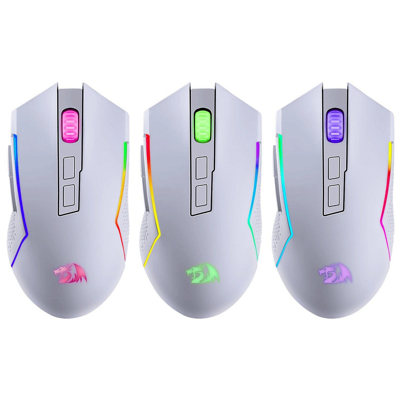 Мышь Redragon (71864) Trident BT/RGB/,8000dpi, белая