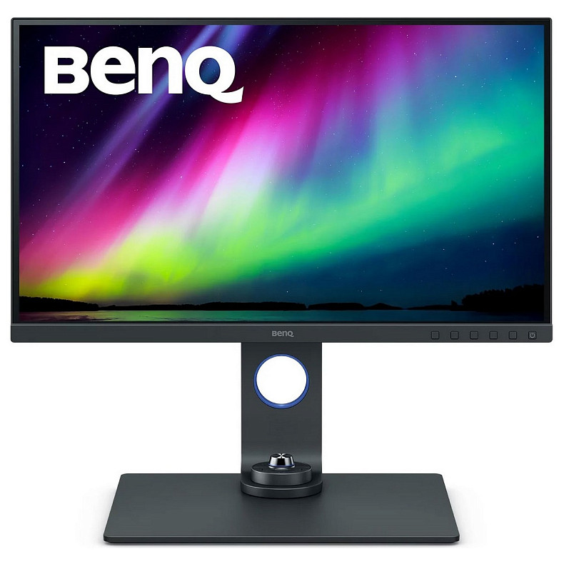 TFT 27" BenQ SW270C, IPS, QHD, 99% Adobe RGB, HDMIx2, DP, USB-C, USB хаб, Card Reader, темно-серый