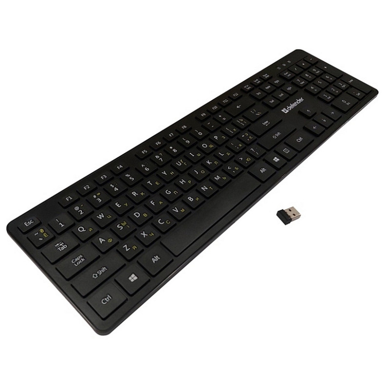 Клавіатура Defender Comfort MT UA, повнорозмірна, чорна