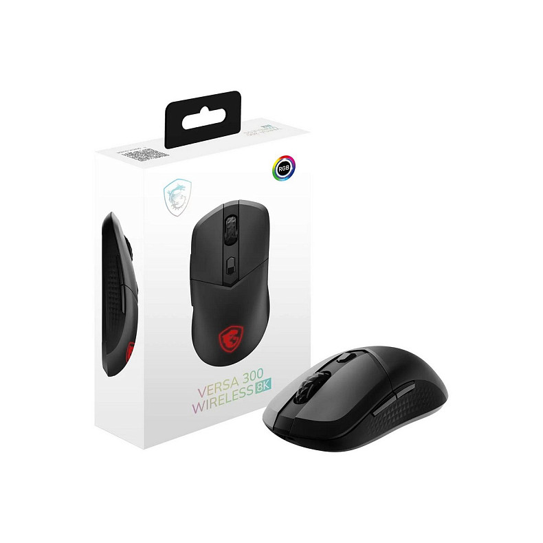 Миша MSI VERSA 300 W 8К, чорний