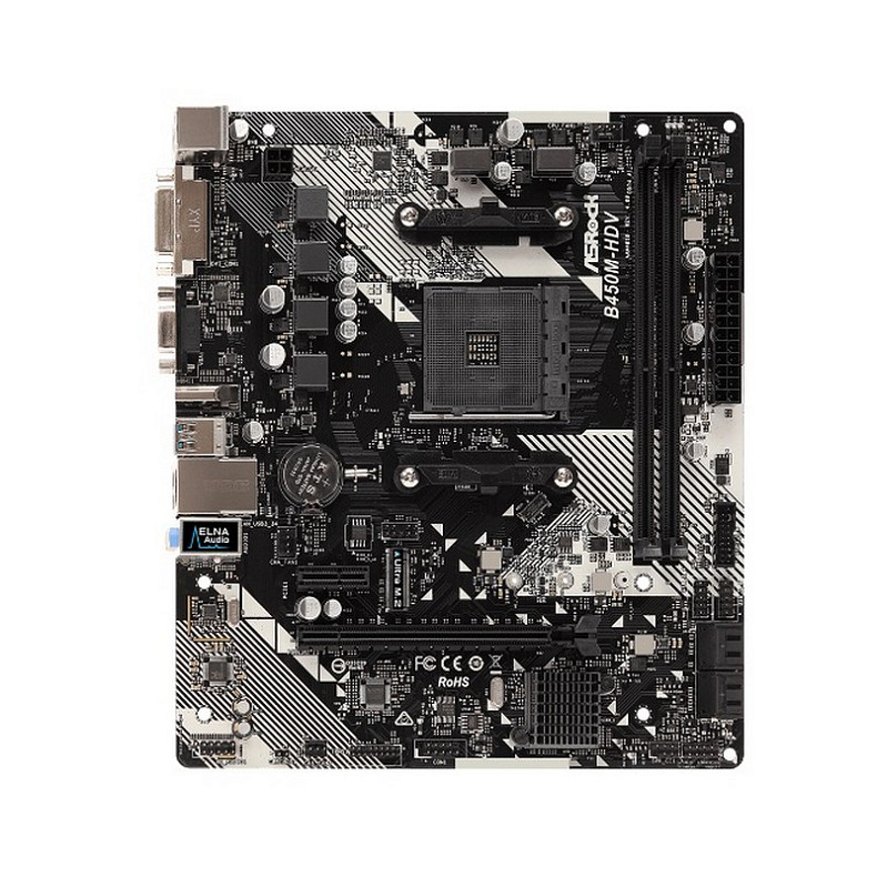 Материнская плата ASRock B450M-HDV R4.0 Socket AM4