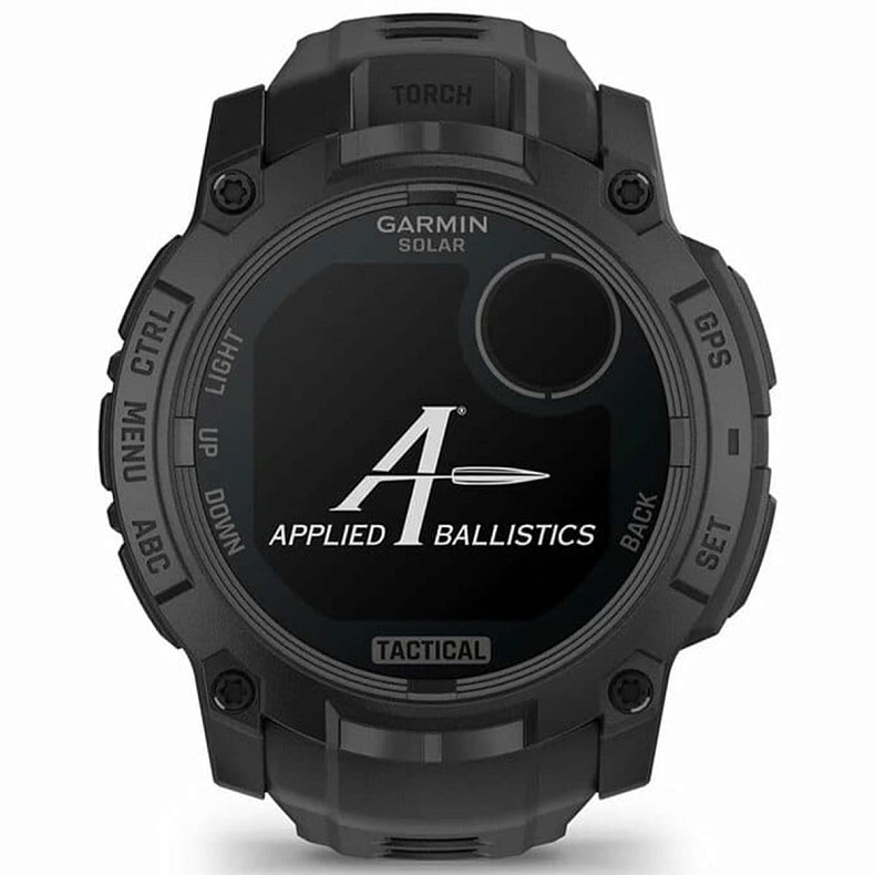 Спортивний годинник GARMIN Instinct 3 50mm Tactical Solar Black with Charcoal Silicone Band (010-02935-90)
