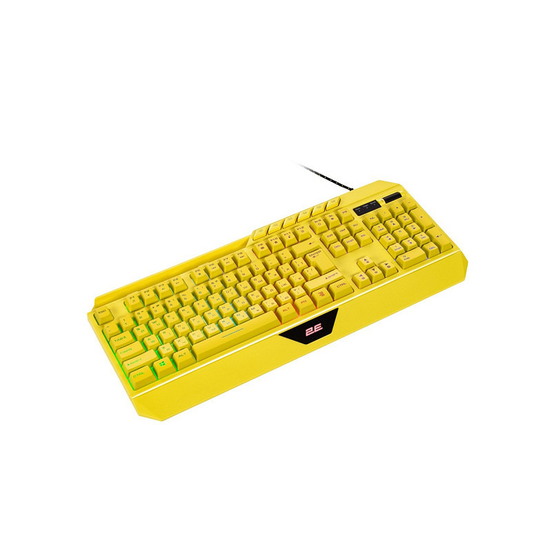 Клавиатура 2E GAMING KG315 RGB USB Yellow Ukr