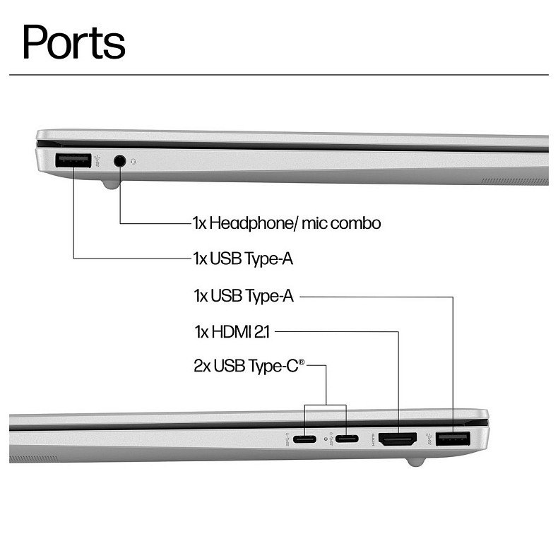 Ноутбук HP Pavilion 16-ag0014ua (B0AA4EA) Silver
