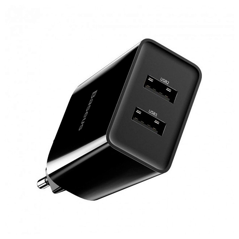 Сетевое з/у Baseus Speed Mini Dual U Charger 10.5W Black (CCFS-R01)