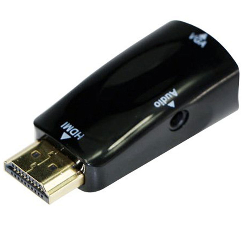 Адаптер-переходник HDMI на VGA и стерео-аудио