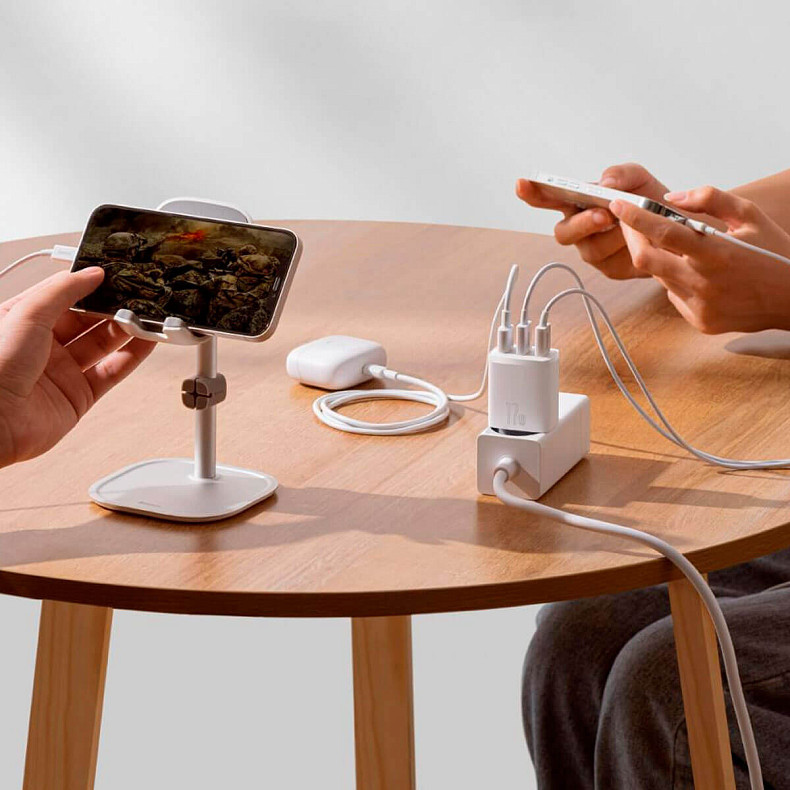 Сетевое зарядное устройство Baseus Compact Charger 3U 17W EU White (CCXJ020102)