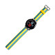 Универсальный текстильный ремешок для часов, 22мм (Amazfit Stratos/Pace), желто-голубой (AMZSTRUNTXT-BE)