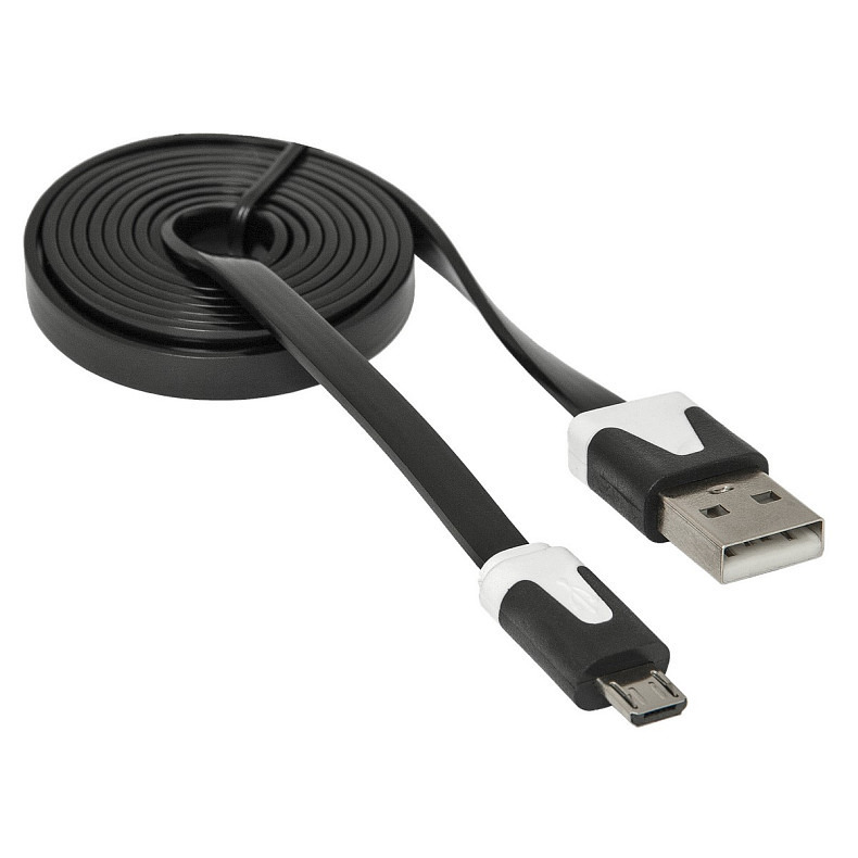 Кабель USB AM-micro BM, 1.0 м, USB08-03T черный Defender