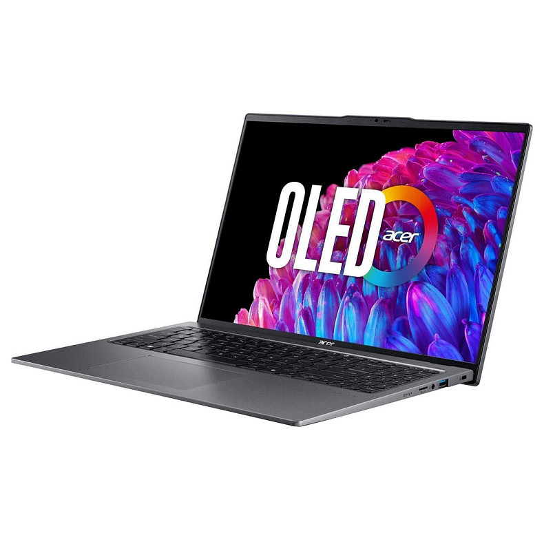 Ноутбук Acer Swift Go 16 SFG16-72 16" 3.2K OLED, Intel U7-155H, 32GB, F1TB, UMA, Lin, серый